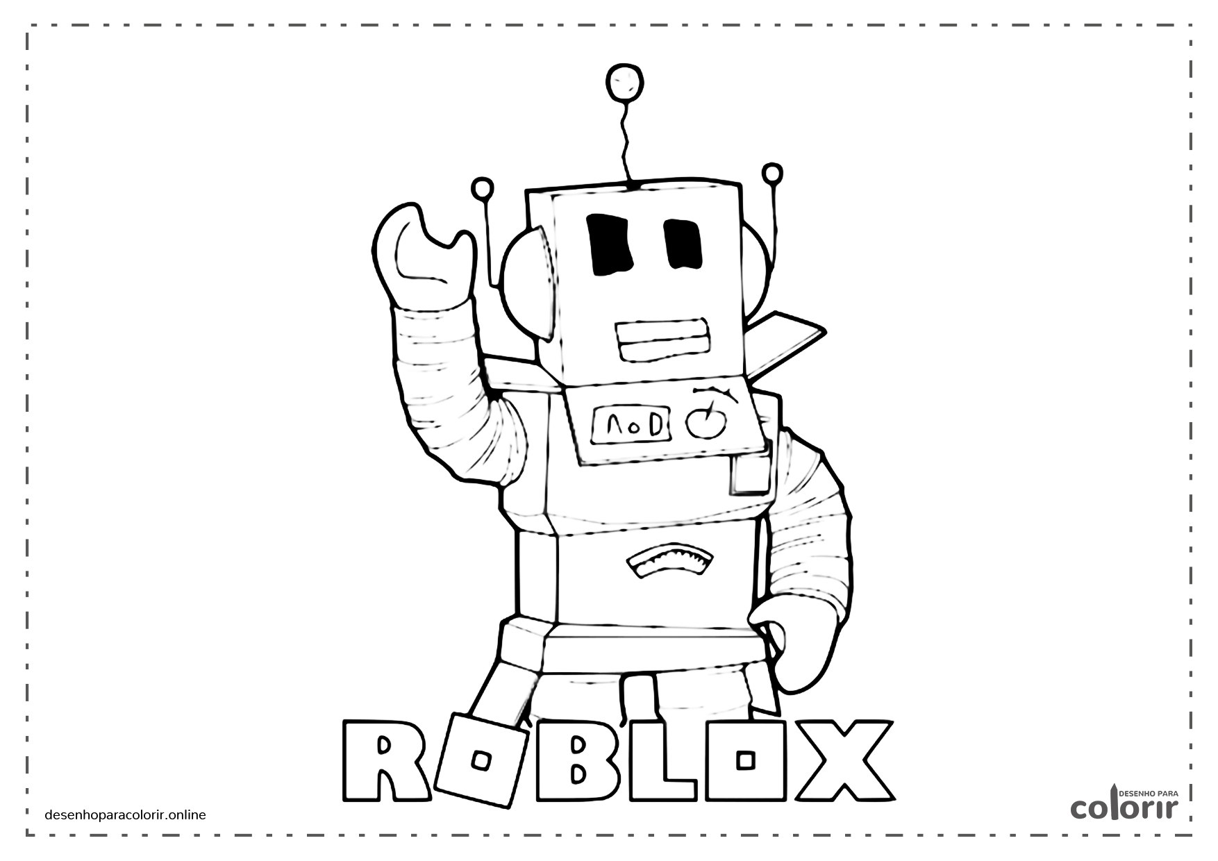 ▷ Desenhos de Roblox para colorir