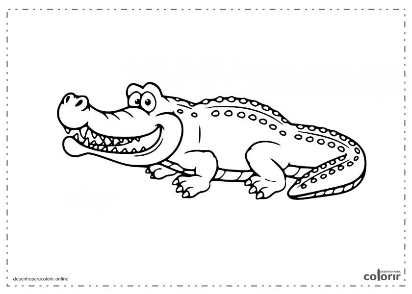 Crocodilo de desenhos animados