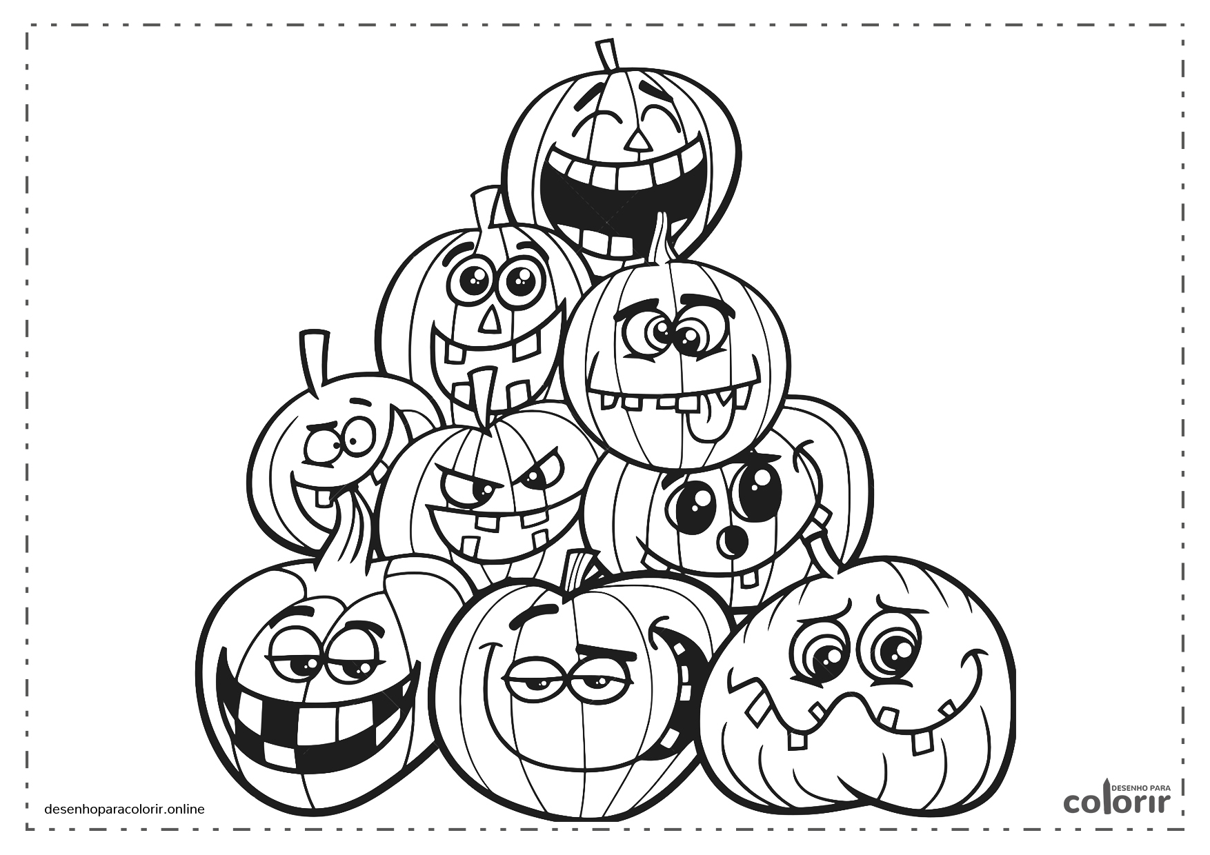 ▷ Desenhos de Halloween para colorir
