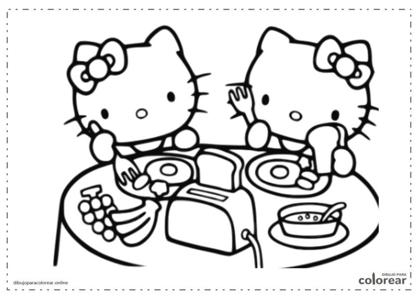 Hello Kitty Amiga  Dibujos de hello kitty, Hello kitty para colorear, Hello  kitty