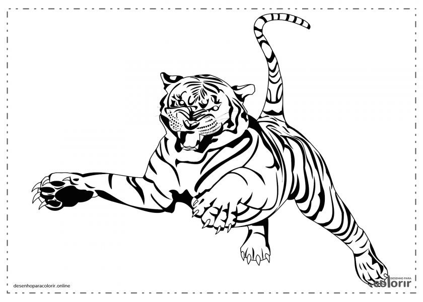 Tigre pulando