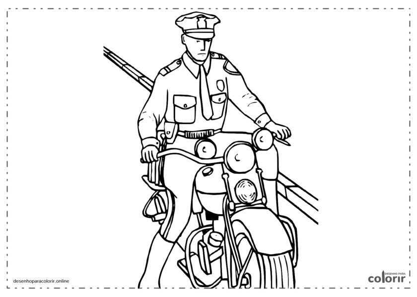 Polícia de motocicletas cuidando da segurança pública